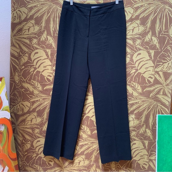 Ann Taylor Career Black Straight Classic Leg Trousers - Picture 3 of 11